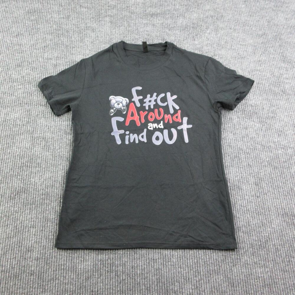 FAFO Shirt Mens M Black Crew Neck PFR New York Graphic Tee